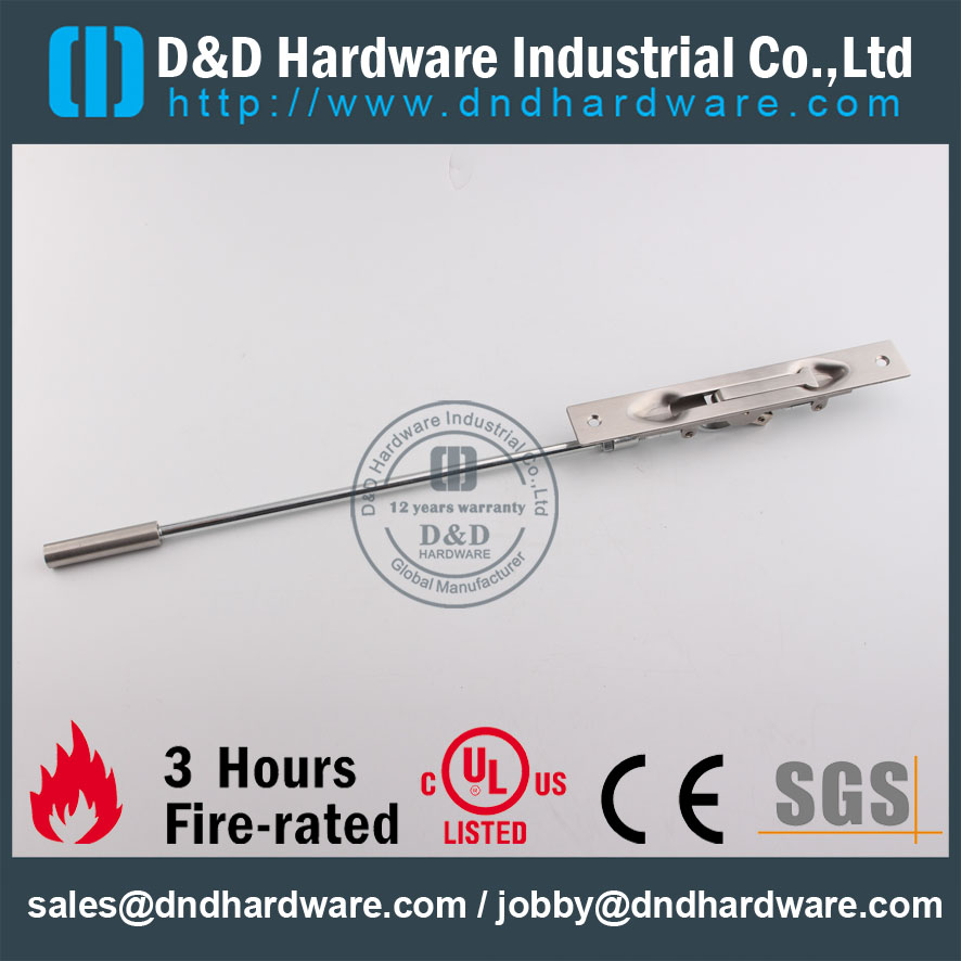 D&D Hardware-12 Inch Stainless Steel Door Flush Bolt DDDB011