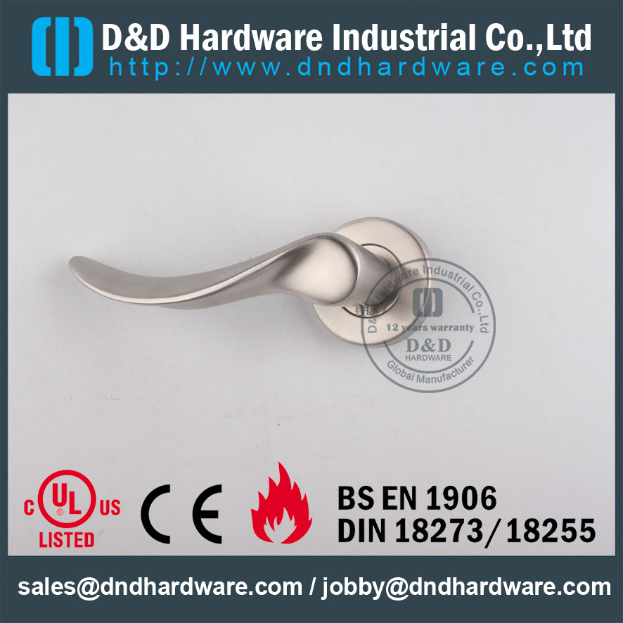 D&D Hardware-Europe Decorative Design Door lever handle DDSH006
