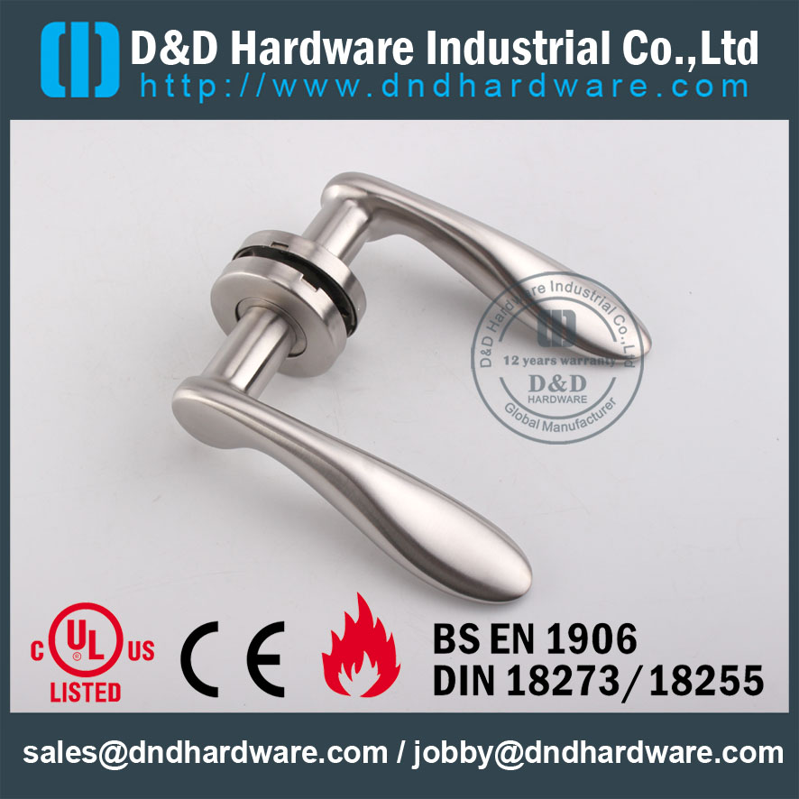 D&D Hardware-SS304 Door Solid lever handle DDSH025