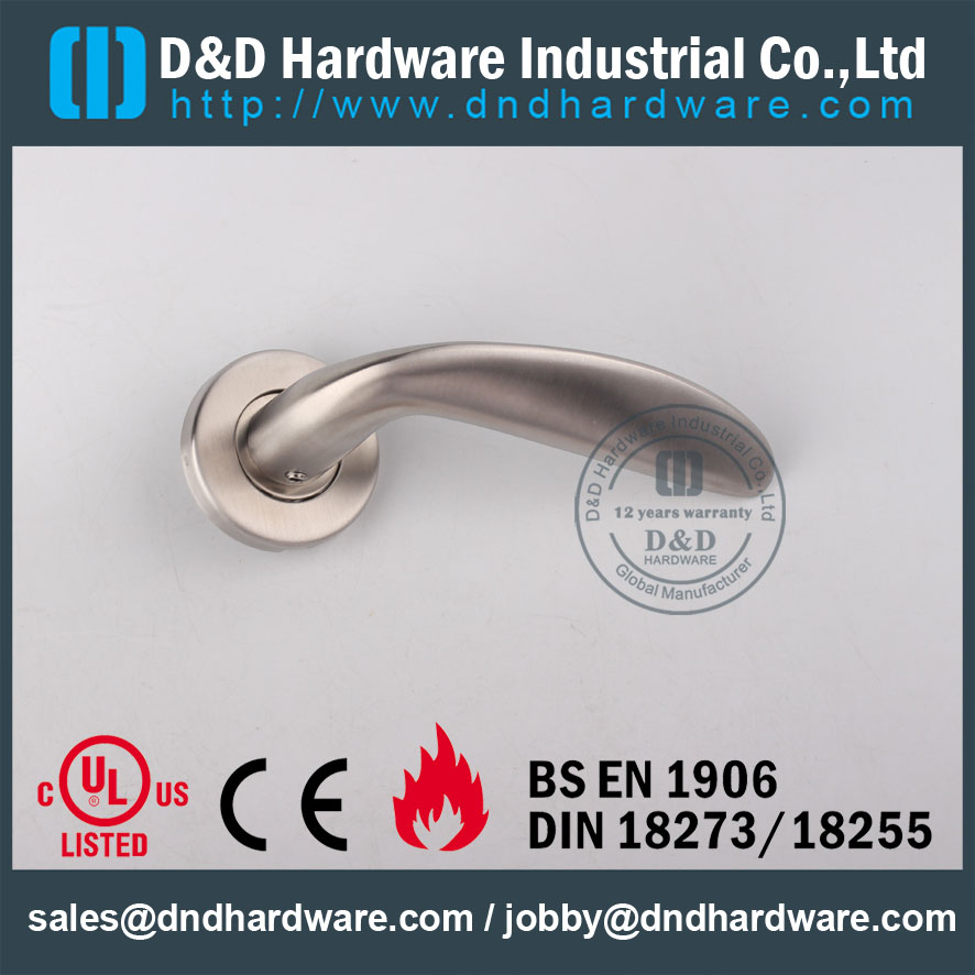 D&D Hardware-Fire Rated Door Solid lever handle DDSH019