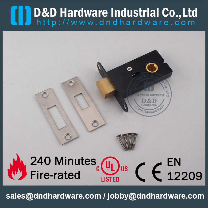 D&D Hardware-Brass Modern Interior WC Deadbolt DDML032