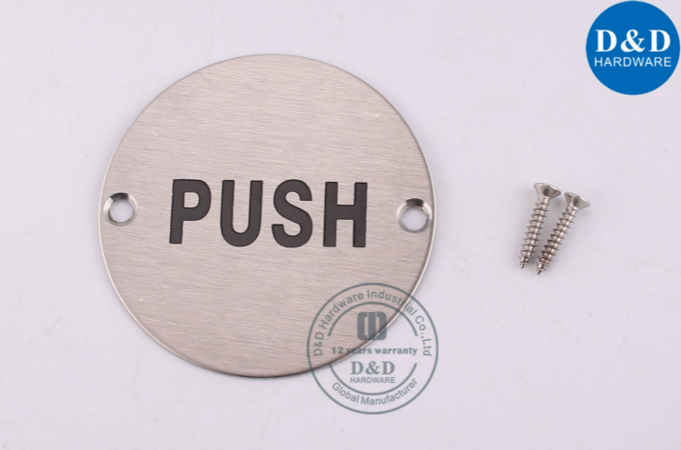 Pull Push Plate-D&D Hardware