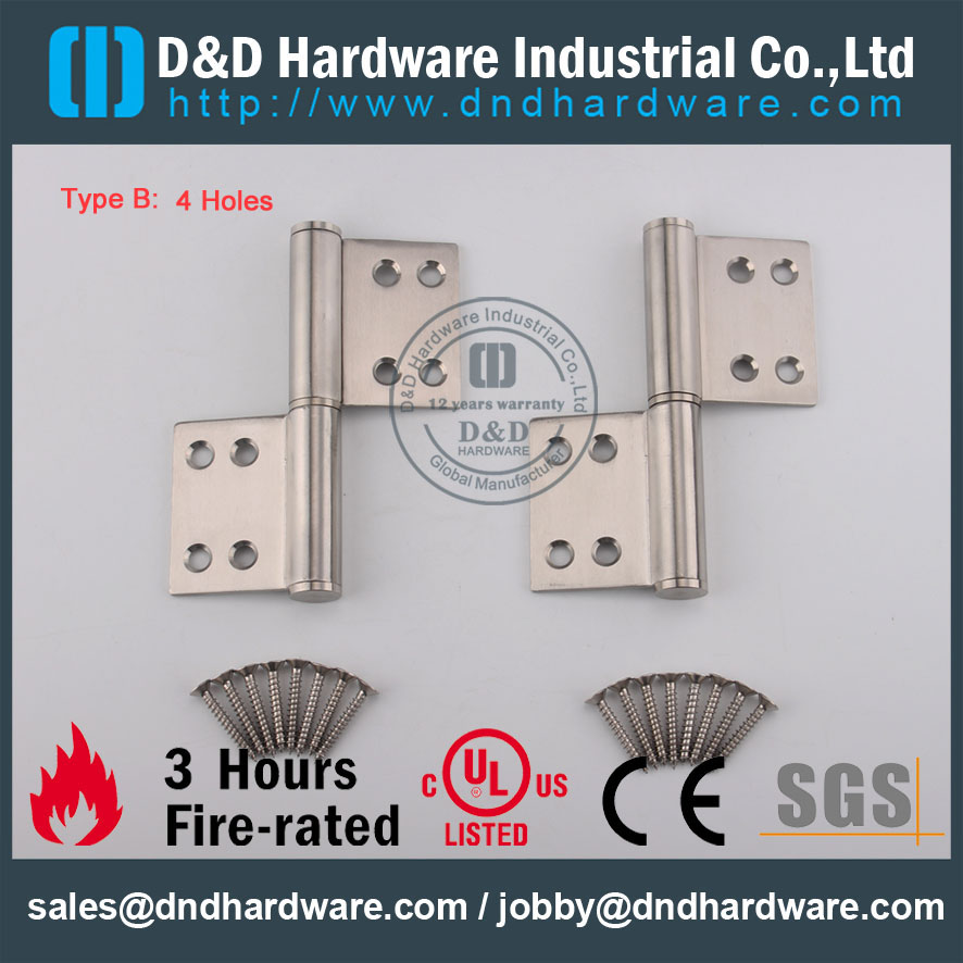 D&D Hardware-CE Certificate Fire Rated Flag Hinge DDSS030_B