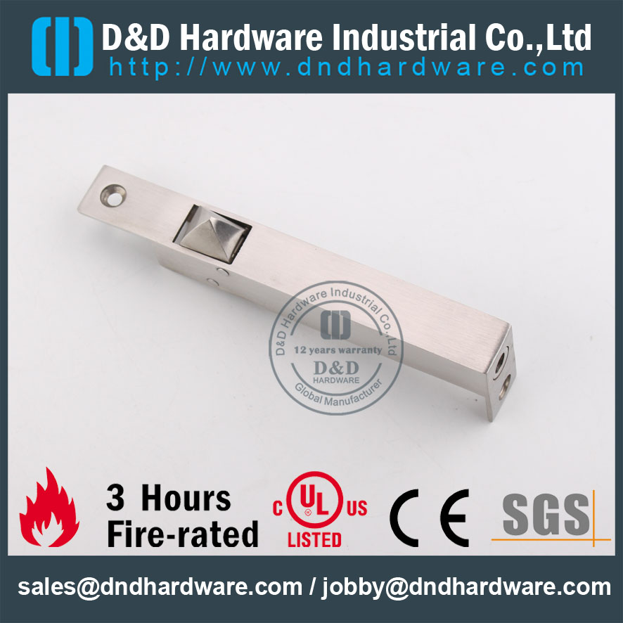 D&D Hardware-Modern Interior Stainless Steel Door Bolt DDDB023