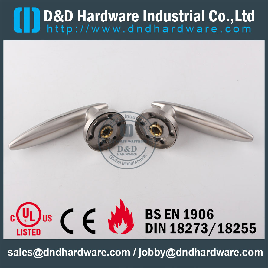 D&D Hardware-UL Standard SS304 solid Door handle DDSH020