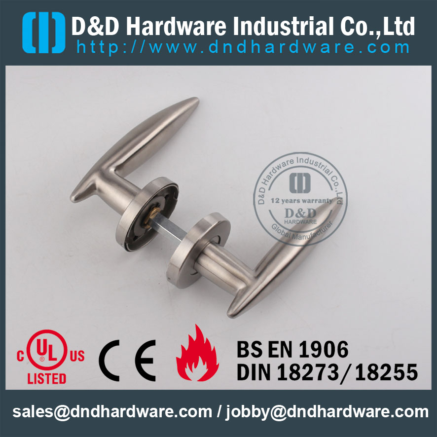 D&D Hardware-Door Hardware solid lever handle DDSH021