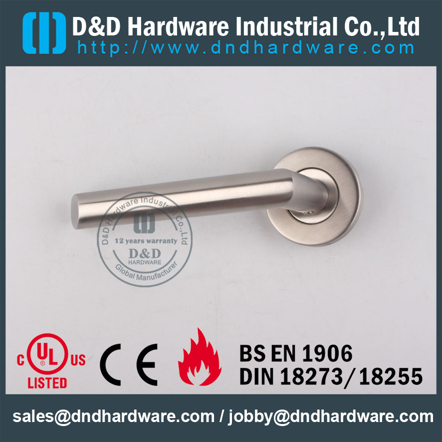 D&D Hardware-Indoor Hardware SS Door Lock handle DDTH012