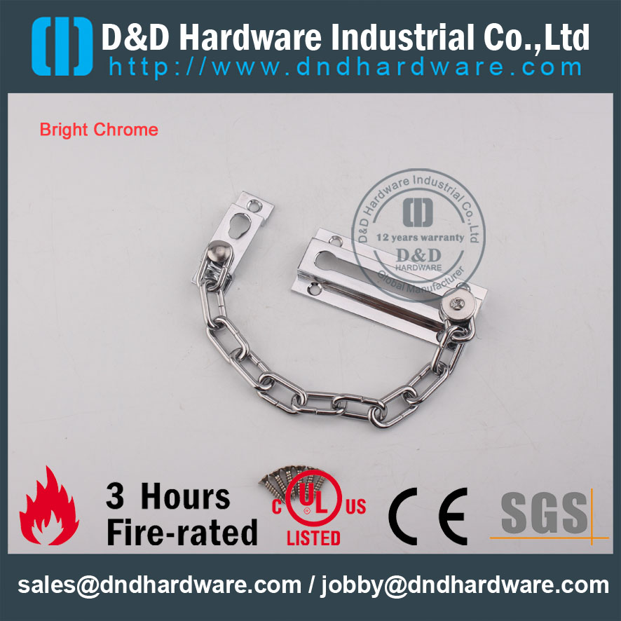 D&D Hardware-CE Certificate Fire Rated Door chain DDDG005