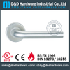 Antirust professional lever solid door handle with round rose for Restroom Door- DDSH096 