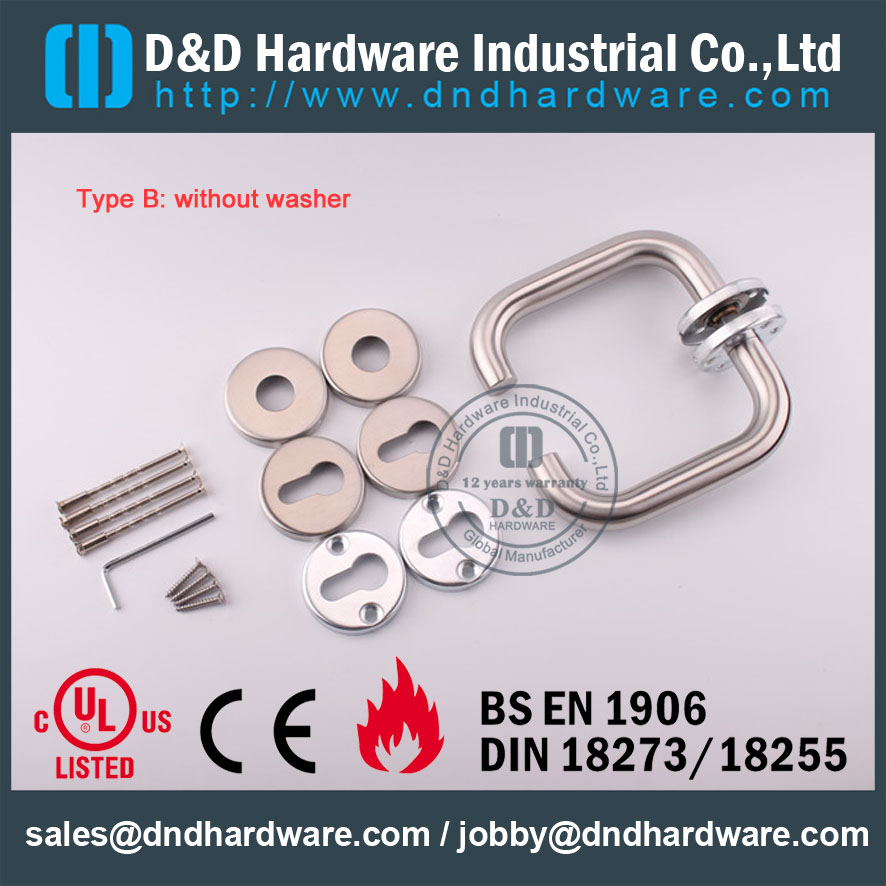 D&D Hardware-Fire Rated SS304 Tube handle DDTH001