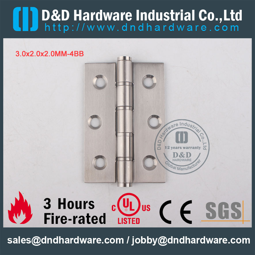 D&D Hardware-Door hardware 3x2x2 Stainless Steel Hinge DDSS002