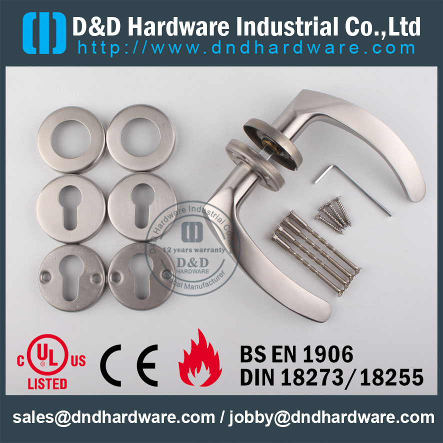 D&D Hardware-UL Standard Door lever handle DDSH013