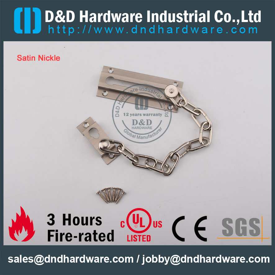 D&D Hardware-Door Ironmongery SS304 Door chain DDDG005