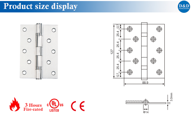 The Door Hinge Size Display-D&D Hardware