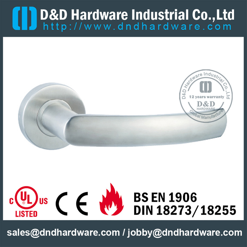SUS304 fire-rated casting solid handle for House Door - DDSH162