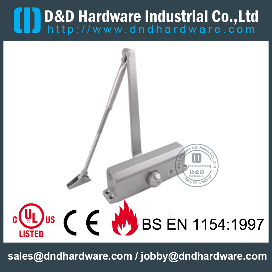 Aluminium Alloy 60-80KGS Fire Rated Door Closer with CE-DD Hardware