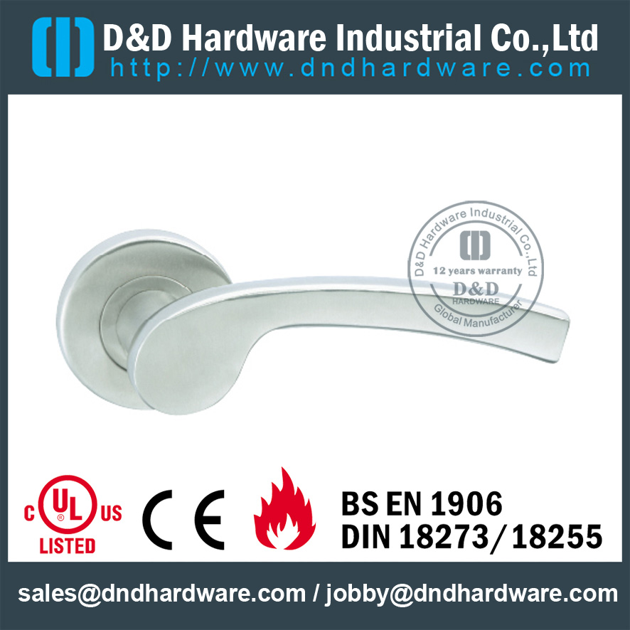 Stainless Steel Cast Solid Lever Handle-D&D Hardware