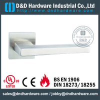 Antirust top selling flat square solid door handle for External Door- DDSH174
