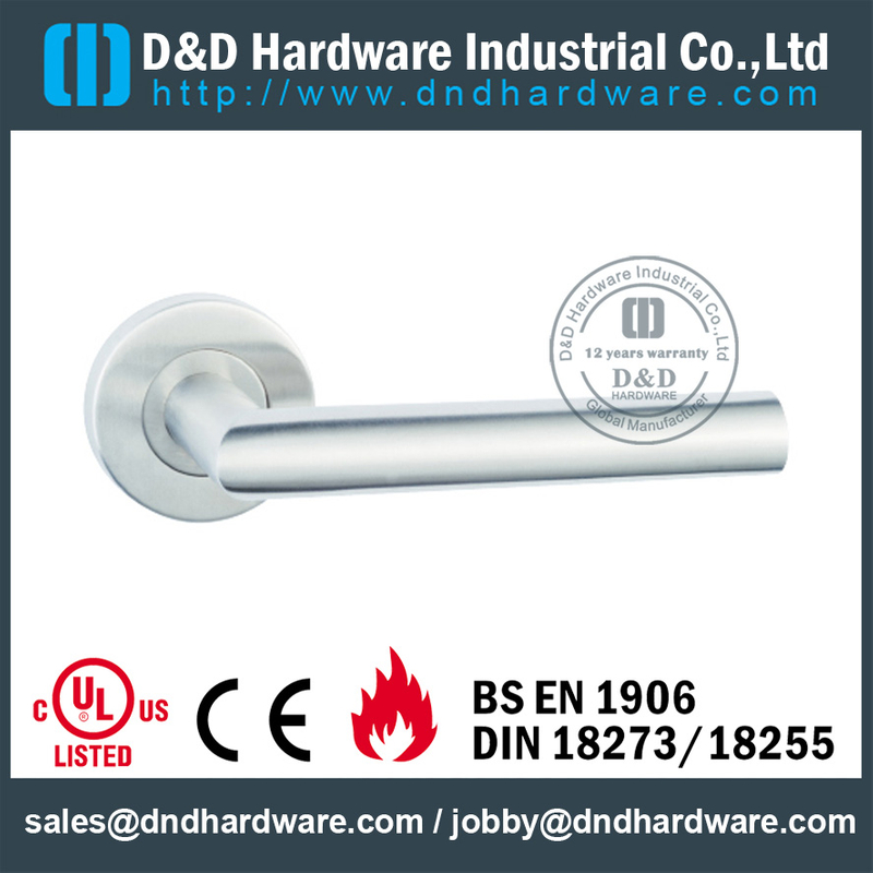Antirust fire-rated classic door handle for Metal Door- DDSH211