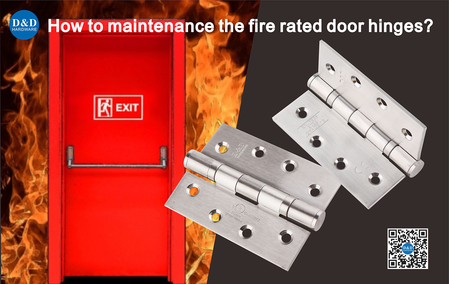 How to maintenance the fire rated door hinges?