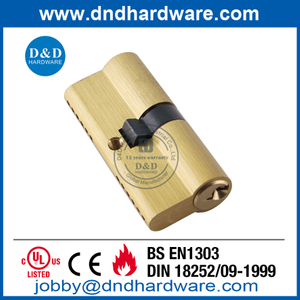 EN 1303 Solid Brass Stain finish double door cylinder Lock-DDLC003