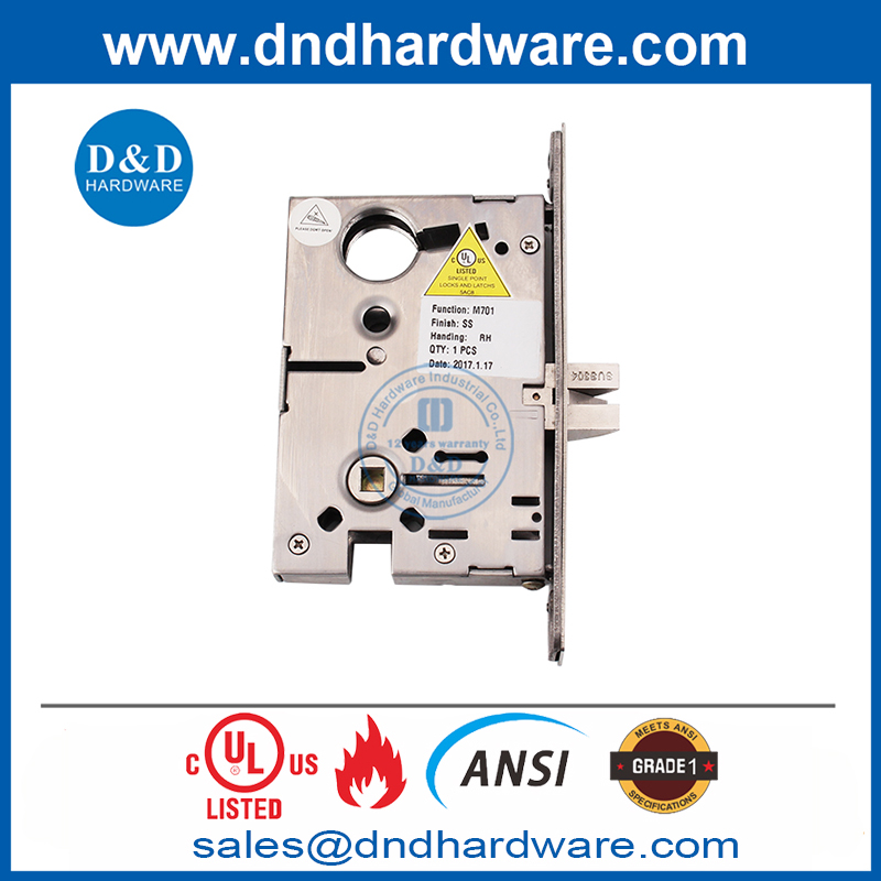 Commercial Door ANSI UL Fire Rated Types of Locks for Doors-DDAL01 F01