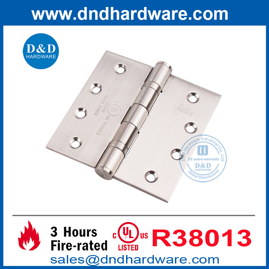 316 Stainless Steel UL 10C Fireproof 4 Inch Door Hinge for Bedroom-DDSS001-FR-4X4X3.0
