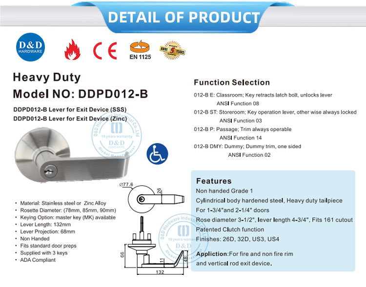 Heavy Duty Lever Trim heavy duty lever trim