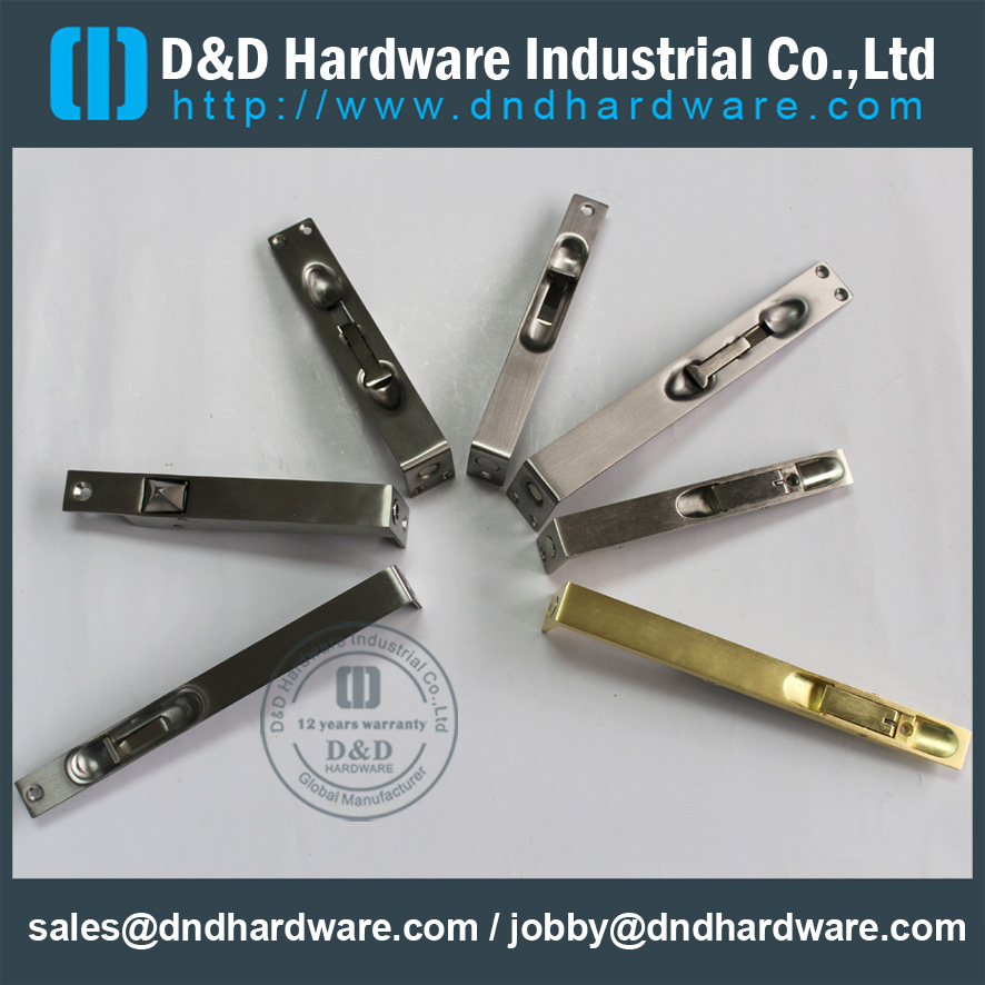 Heavy Duty Stainless Steel Antique Brass Flush Door Bolt for Metal Door -DDDB001