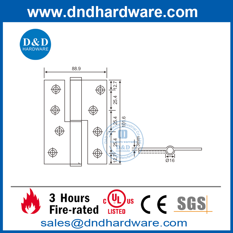 Stainless Steel 304 Lift-off Hinge for Timber Door-DDSS018
