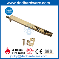 Stainless Steel Heavy Duty Polished Brass Polished finish Flush Door Bolt for Metal Door-DDDB001