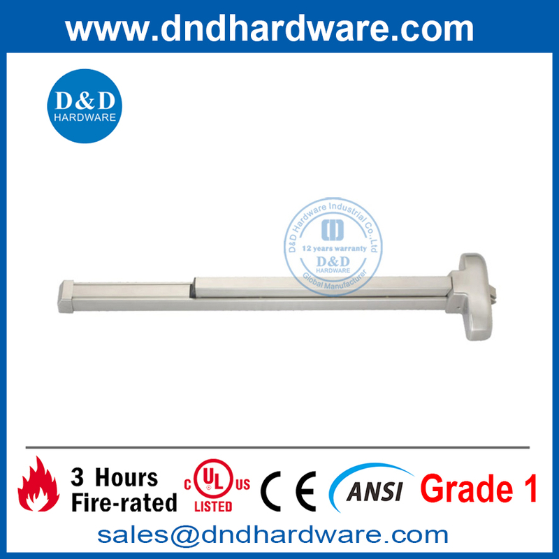 Stainless Steel Rim Exit Device Fire Door Hardware Touch Bar -DDPD001