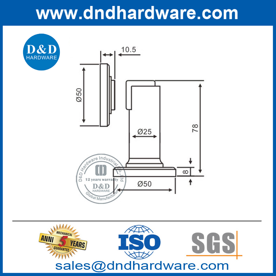  Stainless Steel Strong Magnetic Function Industrial Door Holder-DDDS030