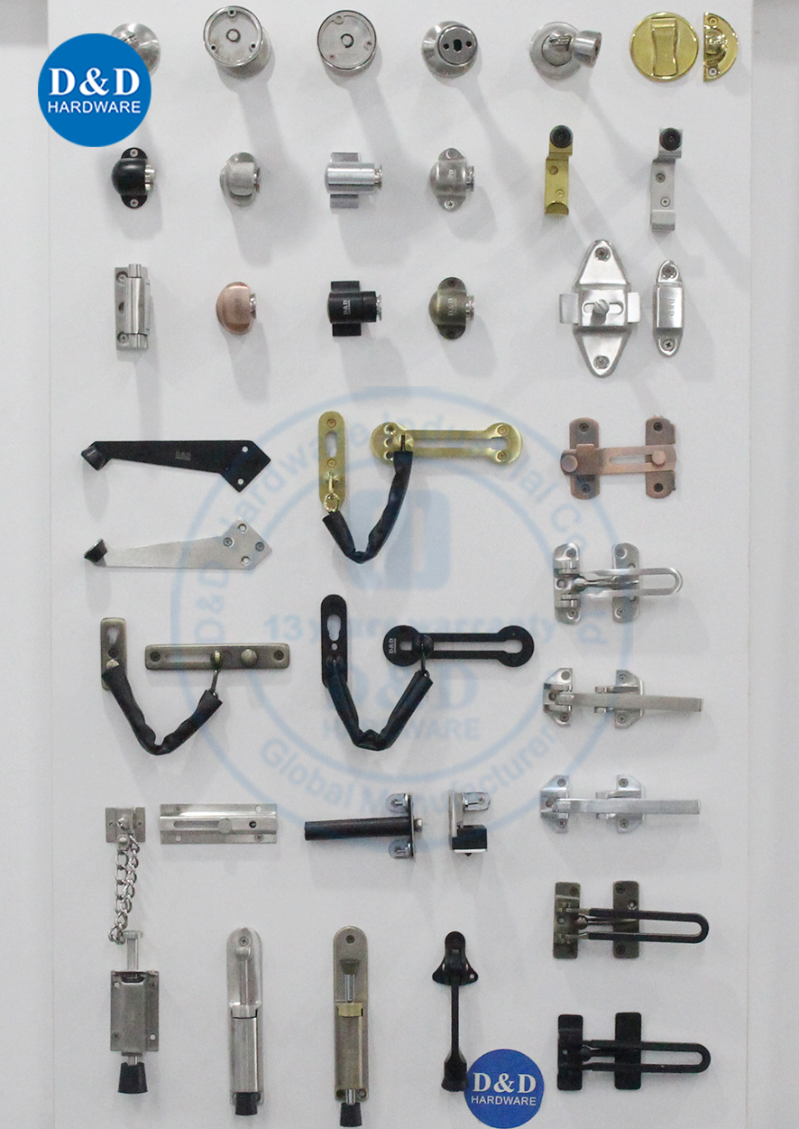 Polished Brass Finish Brass Door Lock Chain for Door and Window-DDDG005