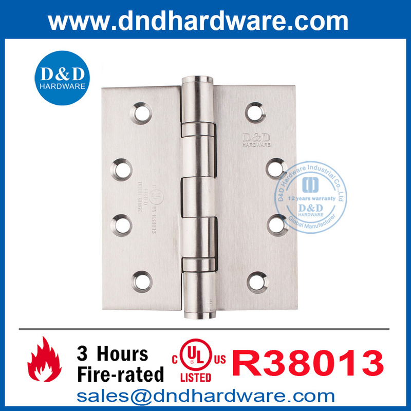 UL Listed Modern SS316 Fire Rated Mortise Door Hinge for Commercial Door-DDSS001-FR-4X3.5X3.0