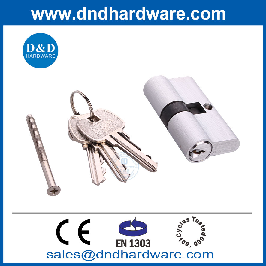 BS EN1303 Euro Door Mortise Lock Cylinder for Door Locks Brass 60mm-DDLC003