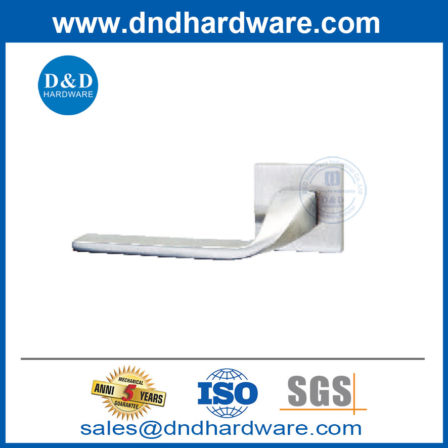 Passage Door Handles Square Stainless Steel Solid Lever Privacy Door Handles-DDSH055