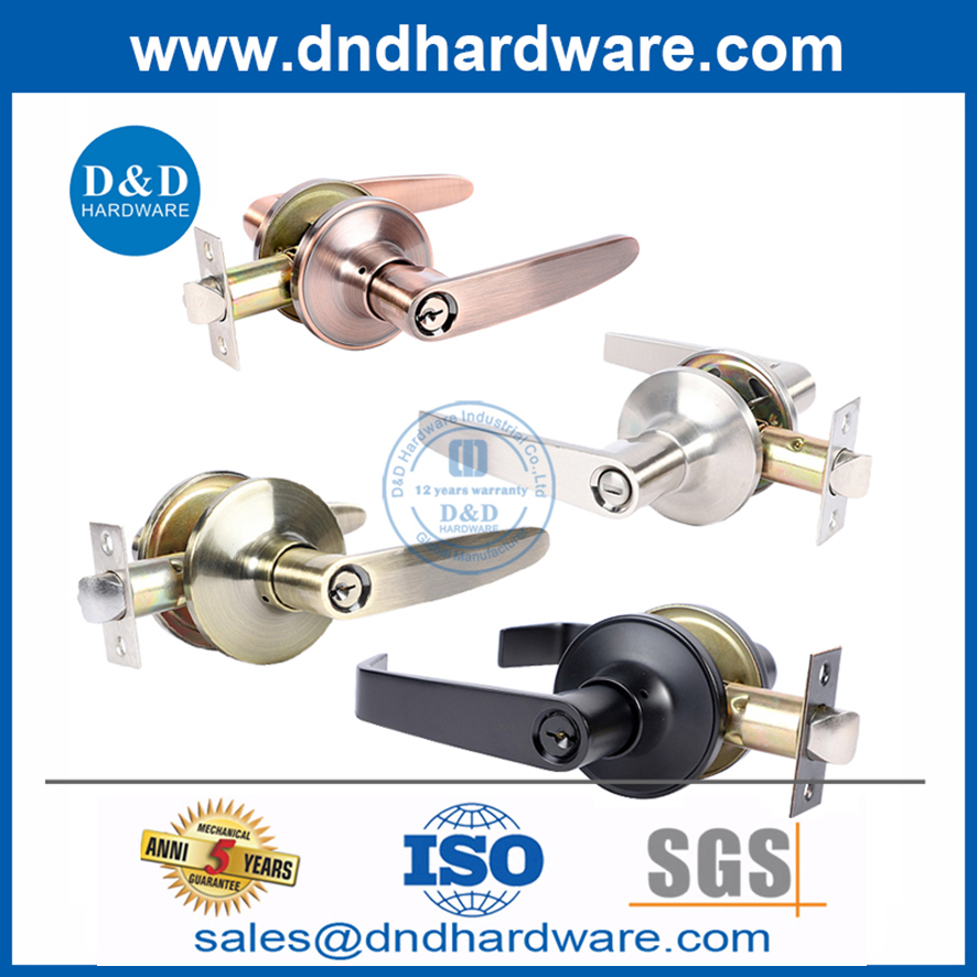 Heavy Duty Door Locksets Types Zinc Alloy Double Door Handle Lockset-DDLK017
