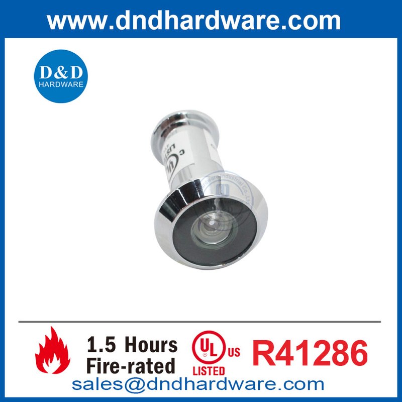 UL Wooden Door Security Adjustable Glass Lens Fire Door Viewers-DDDV012