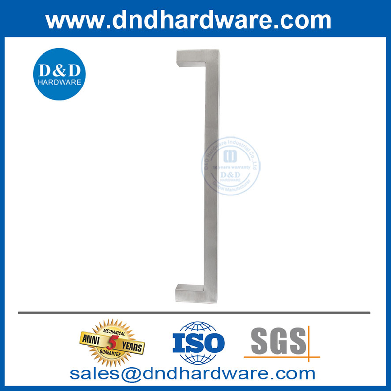 Satin Stainless Steel Single Sided Commercial Glass Door Handles-DDPH034