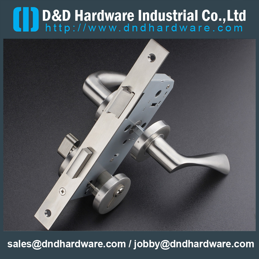Stainless steel finish safe mortise lock for Front Door-DDML027