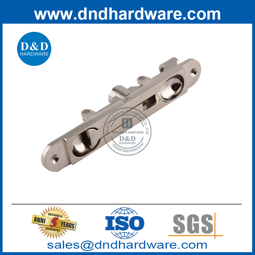 Security Zinc Alloy Manual Safety Metal Door Flush Bolt for Middle East Market-DDDB018-B