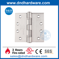 UL Certification SUS201 Fire Rated Full Mortise Door Hinge-DDSS001-FR-4X4X3