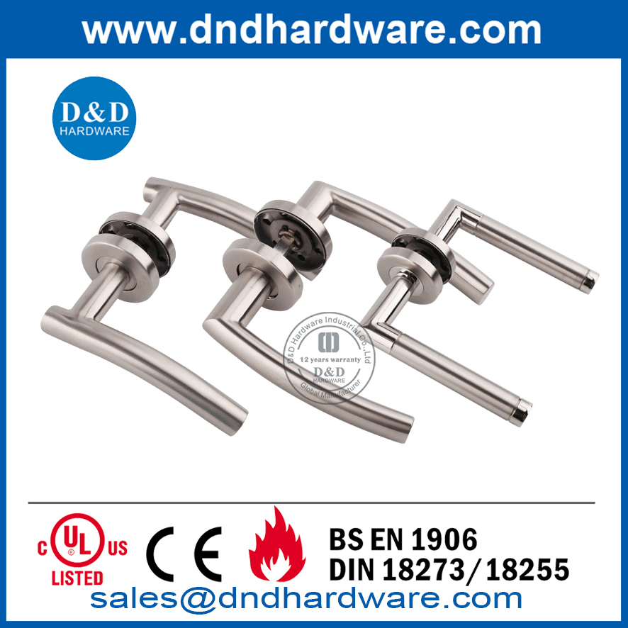 Modern Stainless Steel Front Door Special Lever Handle-DDTH024