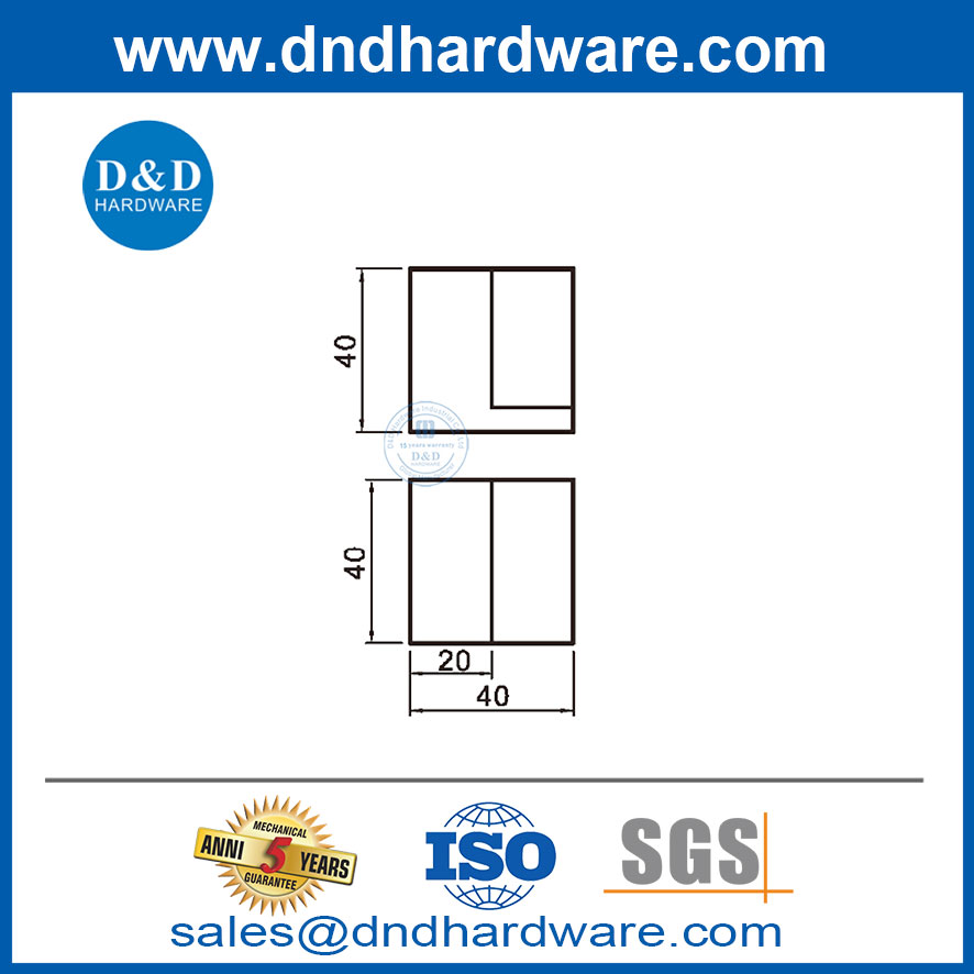 Square Door Stop Modern Stainless Steel Door Stops Floor Mounted-DDDS045