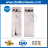 China Supplier Stainless Steel Pull and Push Handle on Plate-DDPH024