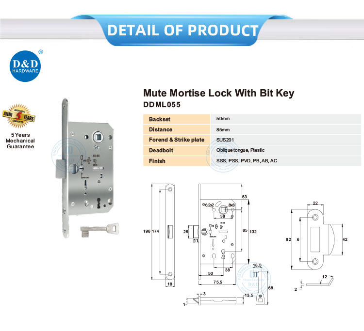 Stainless Steel Mortise Lockset Stainless Steel Mortise Lockset