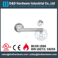 Stainless Steel 316 Modern Hollow Lever Handle for Exterior Commercial Door-DDTH026