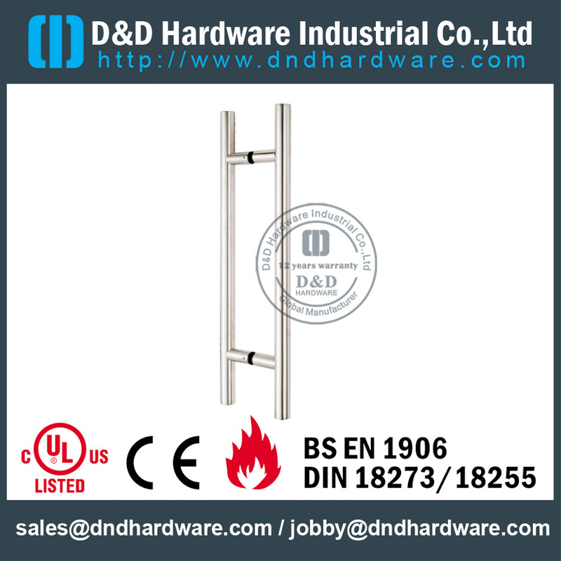 Stainless Steel 304 Pull Handle “T” Bar Double Sided for Sliding Glass Door with Mirror Finish -DDPH001
