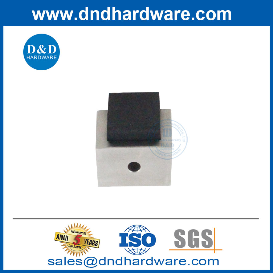 Small Stainless Steel Outdoor Door Stop Floor Magnetic Door Stopper-DDDS051